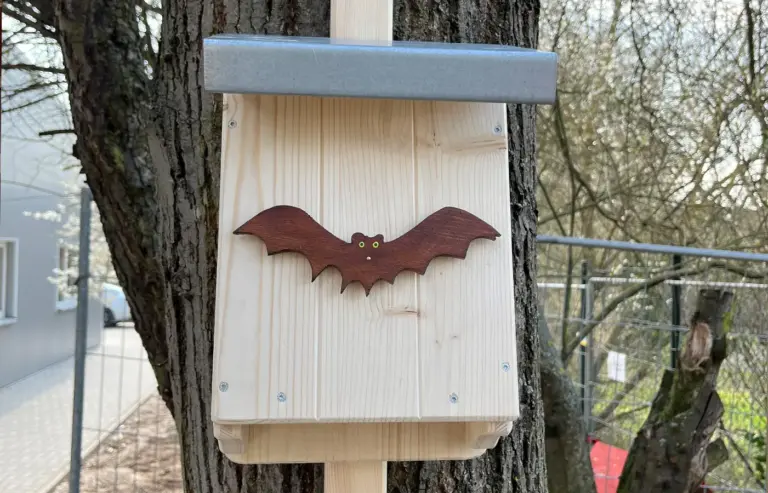 Selbstgebauter Fledermauskasten